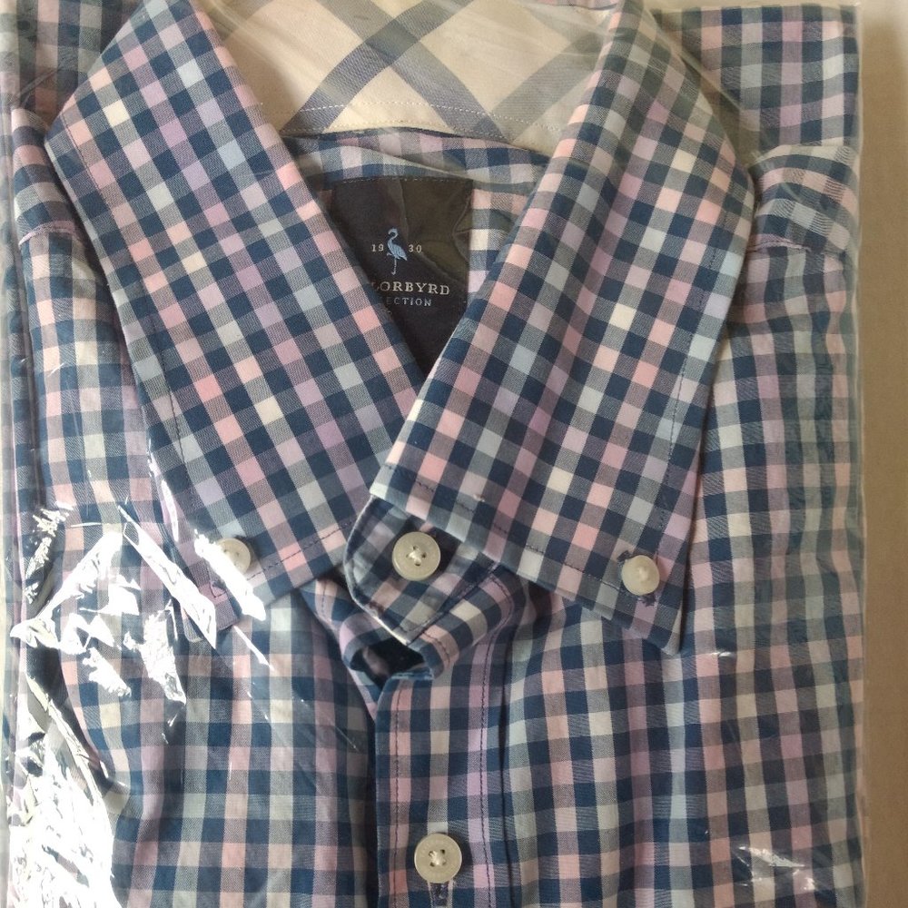 Tailorbyrd Men's plaid dress shirt